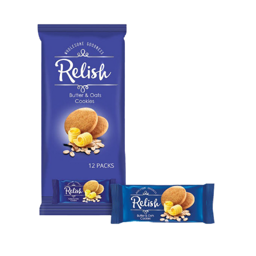 ريليش بسكويت بالزبدة والشوفان، 12 عبوة